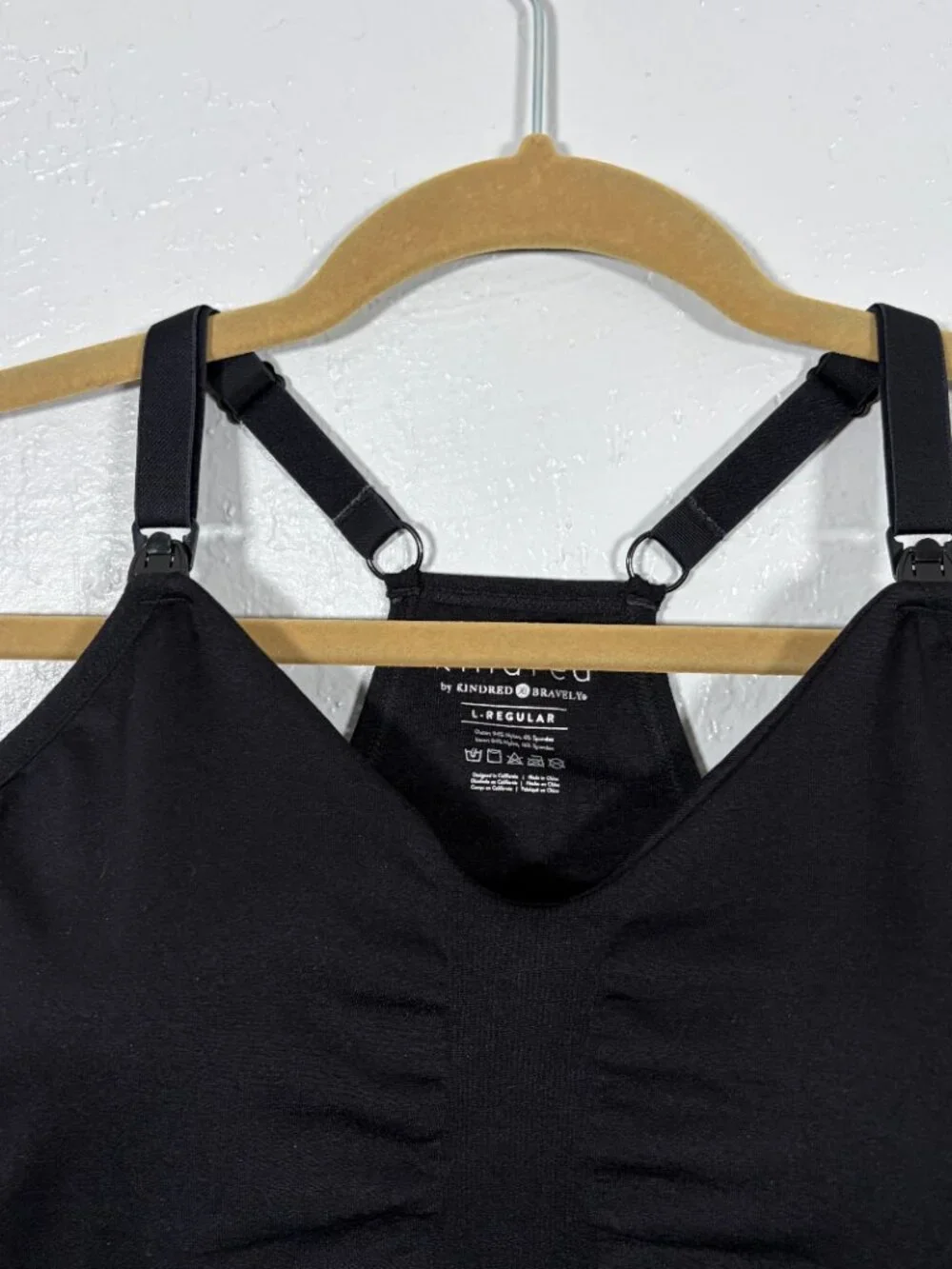 Kindred by Kindred Bravely Women L Reg Black Pumping Nursing Sports Bra Padded